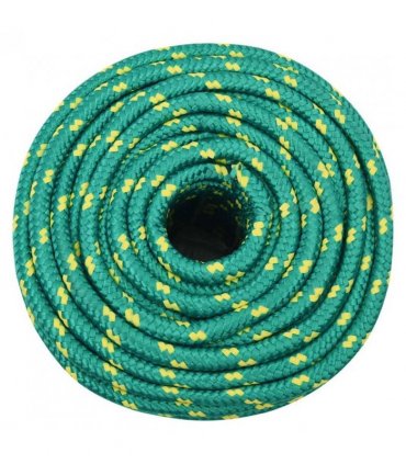 vidaXL Boat Rope Green 12 mm 25 m Polypropylene