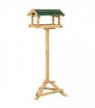 vidaXL Bird Feeder with Stand 37x28x100 cm Solid Fir Wood
