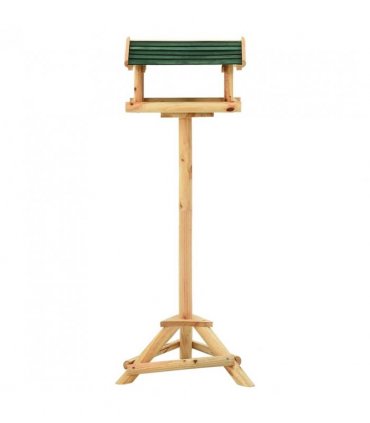 vidaXL Bird Feeder with Stand 37x28x100 cm Solid Fir Wood
