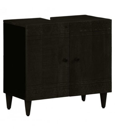 vidaXL 3 Piece Bathroom Furniture Set Solid Wood Mango
