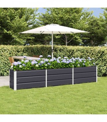 vidaXL Planter Anthracite 240 x 40 x 45 cm Steel