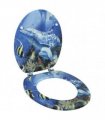 WC Toilet Seat MDF Lid Dolphins