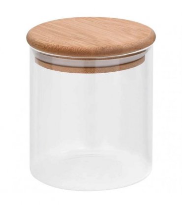 vidaXL Storage Glass Jars with Bamboo Lid 10 pcs 600 ml