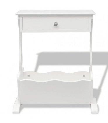 vidaXL Magazine Rack Melrose White
