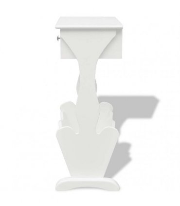 vidaXL Magazine Rack Melrose White