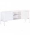 vidaXL TV Cabinet White 115x30x46 cm Solid Mango Wood