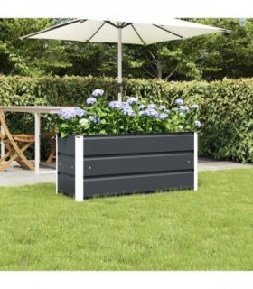 vidaXL Planter Anthracite 100 x 40 x 45 cm Steel