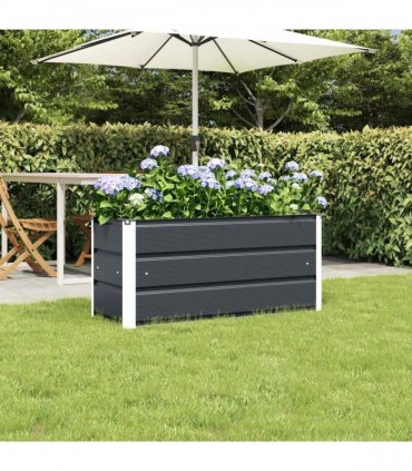 vidaXL Planter Anthracite 100 x 40 x 45 cm Steel