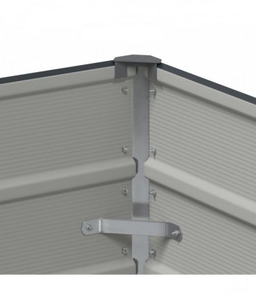 vidaXL Planter Anthracite 100 x 40 x 45 cm Steel