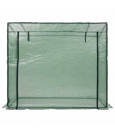 vidaXL Greenhouse | Green | Powder-coated steel | 200 x 80 x 173 cm