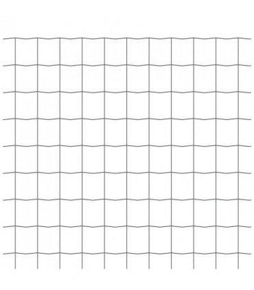 vidaXL Euro Fence Steel 10x1.2 m Grey