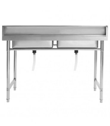 vidaXL Kitchen Sink Double Basin Stainless Steel