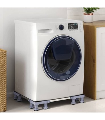 vidaXL Washing Machine Base Grey 67 x 67 x 12 cm Stainless Steel