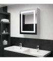 vidaXL LED Bathroom Mirror Cabinet 50x13x70 cm