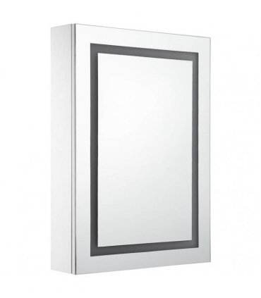 vidaXL LED Bathroom Mirror Cabinet 50x13x70 cm