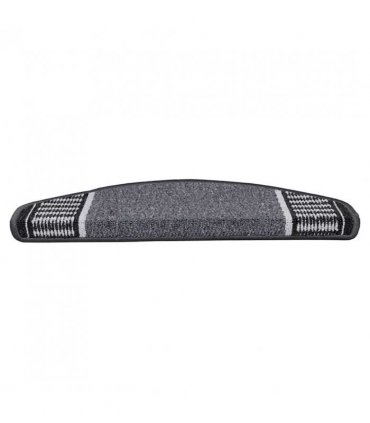 vidaXL Self-adhesive Stair Mats 15 pcs Anthracite 65 x 21 x 4 cm