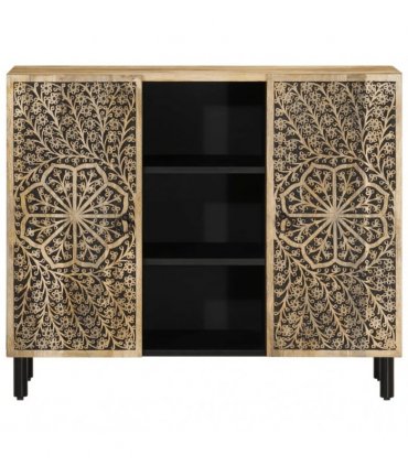 vidaXL Side Cabinet 90x33x75 cm Solid Wood Mango