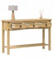 vidaXL Console Table "Corona" 114x34.5x73 cm Solid Wood Pine