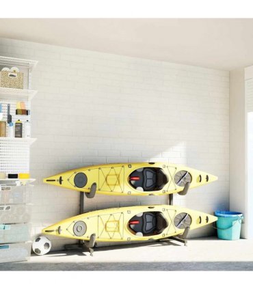 vidaXL Kayak Storage Rack for 2 Kayak 250x57x127.5 cm Steel
