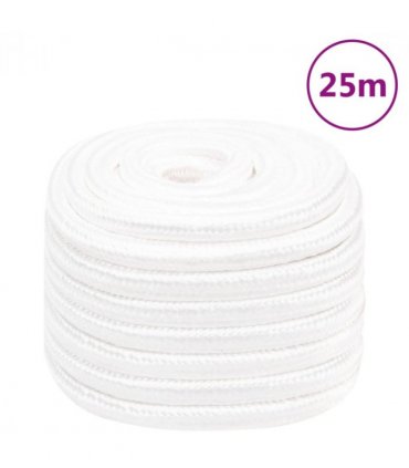 vidaXL Boat Rope Full White 20 mm 25 m Polypropylene