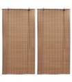 vidaXL Bamboo Roller Blinds 2 pcs 80 x 160 cm Brown