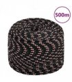 vidaXL Boat Rope Black 10 mm 500 m Polypropylene