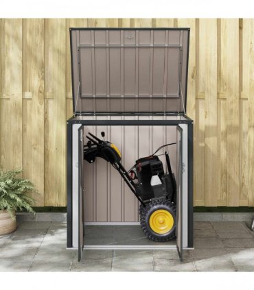 vidaXL Garden Storage Box Black 101.5 x 82 x 100 cm Steel