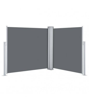 vidaXL Side Awning | Anthracite | Polyester with PU coating | 100 x 600 cm