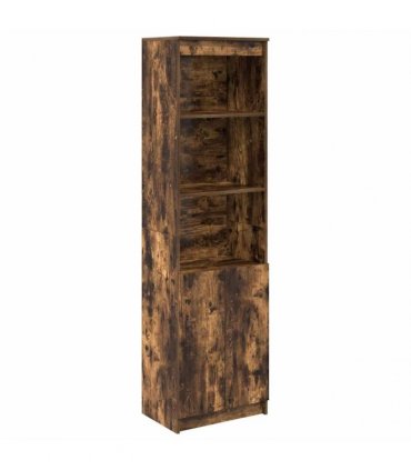 vidaXL Highboard Smoked Oak 50x35x180 cm Engineered Wood