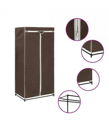 vidaXL Wardrobe Brown 75x50x160 cm