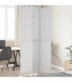 vidaXL Room Divider 3 Panels White Solid Wood Paulownia
