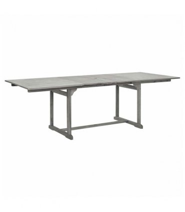 vidaXL Garden Dining Set | Grey | Solid acacia wood | Standard |  Extendable