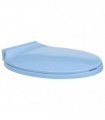 vidaXL Soft-Close Toilet Seat Blue Oval