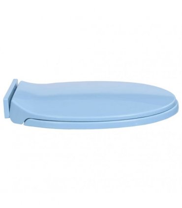 vidaXL Soft-Close Toilet Seat Blue Oval