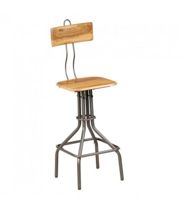vidaXL Bar Chairs 2 pcs Solid Reclaimed Teak Wood