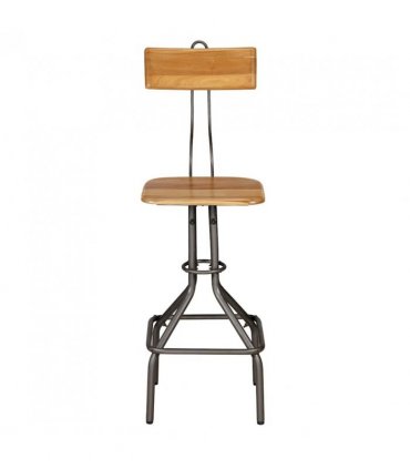 vidaXL Bar Chairs 2 pcs Solid Reclaimed Teak Wood