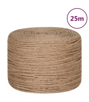 vidaXL Jute Rope 25 m Long 8 mm Thick