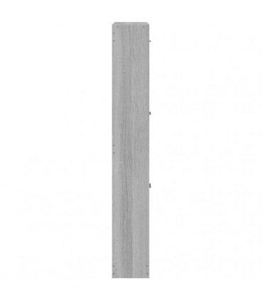 vidaXL Shoe Cabinet Grey Sonoma 59x17x108 cm Engineered Wood
