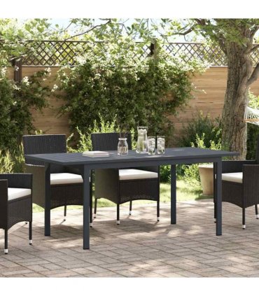 vidaXL Patio Table Anthracite 180 x 80 x 74 cm Powder-Coated Steel