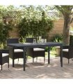 vidaXL Patio Table Anthracite 180 x 80 x 74 cm Powder-Coated Steel