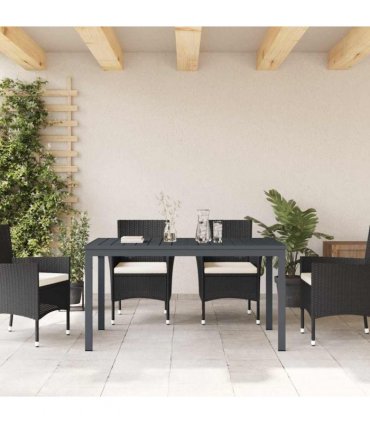 vidaXL Patio Table Anthracite 180 x 80 x 74 cm Powder-Coated Steel