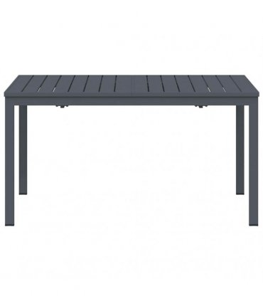 vidaXL Patio Table Anthracite 180 x 80 x 74 cm Powder-Coated Steel