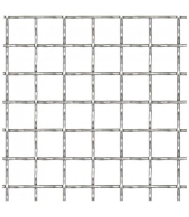 vidaXL Crimped Garden Wire Fence Stainless Steel 50x50 cm 11x11x2 mm