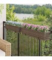 vidaXL Railing 2 pcs 80 x 17 x 17 cm Metal