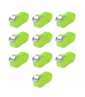 vidaXL Straps 10 pcs 0.25 Tonnes 5mx25mm Fluorescent Green