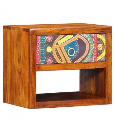 vidaXL Bedside Cabinet 2 pcs Brown 40 x 35 x 35 cm Solid Acacia Wood