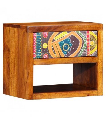 vidaXL Bedside Cabinet 2 pcs Brown 40 x 35 x 35 cm Solid Acacia Wood