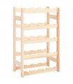 vidaXL Wine Rack for 20 Bottles Pinewood