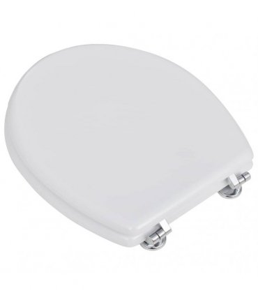 vidaXL WC Toilet Seat MDF Lid Simple Design White