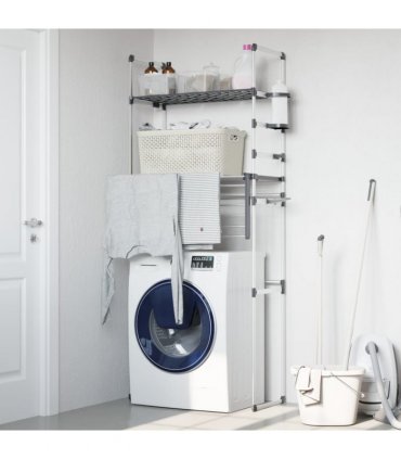 vidaXL Washing Machine Shelf 77x52x192 cm Aluminium